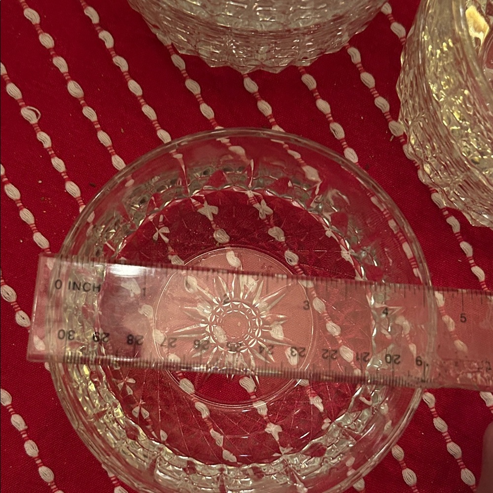 9 Elegant Clear Glass Dinnerware Bowls - Picture 4 of 4